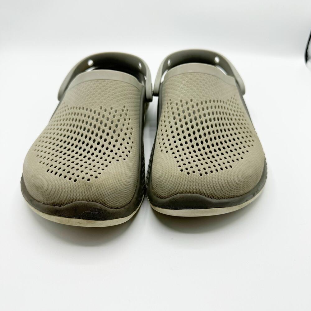 Crocs LiteRide 360 Clogs Slip On Unisex Shoes Gray Cream Womens 10 - Picture 6 of 9